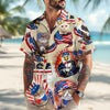Custom Photo 4th of July America Flag Bald Eagle Hawaiian Shirt LM32 897917