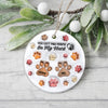 You Left Paw Prints On My Heart 3D Inflated Effect Ceramic Ornament Personalized Gift For Dog Lover HO82 894582