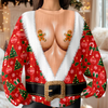 Personalized Funny Hairy Santa Ugly Sweater Christmas Gift For Women LM32 670091