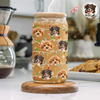 Custom Puppy Face Christmas Light Glass Can With Lid Gift For Dog Lovers CH07 896934