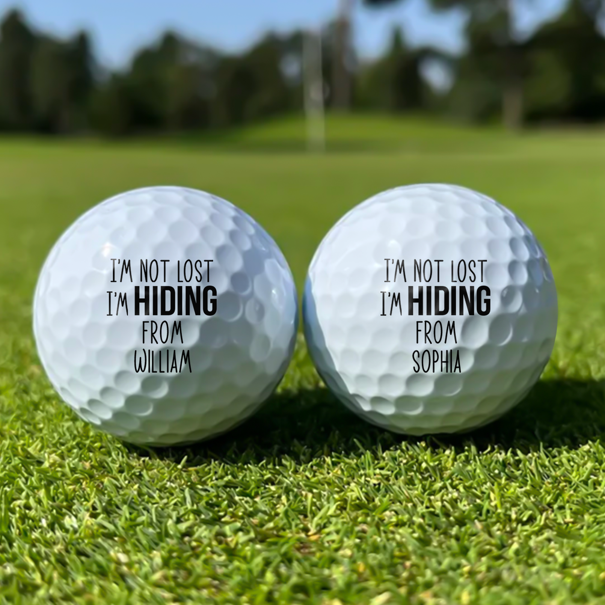 Custom Name I'm Not Lost I'm Hiding Golf Ball LM32 899855