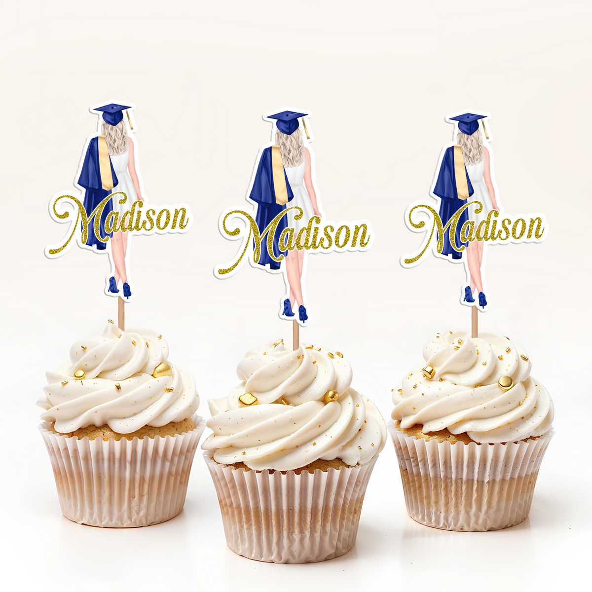 Personalized Graduation Girls Class Of 2026 Cupcake Topper HO82 901394