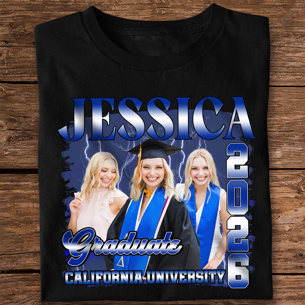 Custom Photo Graduate Class Of 2026 Dark Shirt HO82 901654