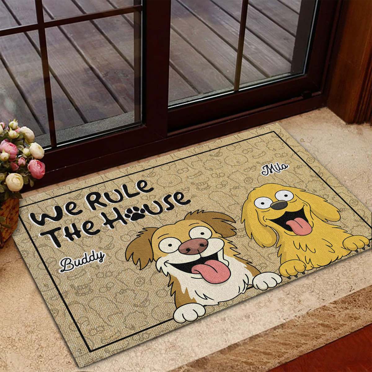 We Rule The House - Personalized Doormat For Dog Lovers, Home Decor Gift CH07 895666