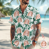 Custom Face Photo Tropical Aloha Hawaii Shirt LM32 669295