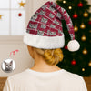Custom Photo Name Dog Cat Flannel Christmas Santa Hat LM32 895345