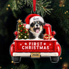 Custom Dog Photo Merry Woofmas Acrylic Ornament - Personalized Christmas Gift for Dog Lovers CH07 180496