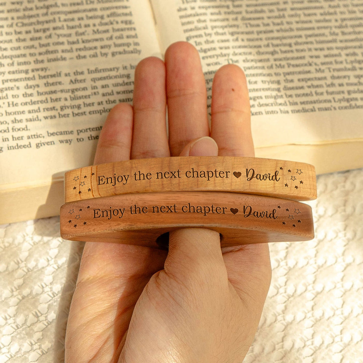 Enjoy The Next Chapter - Personalized Book Page Holder CH07 899548