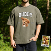 Custom Dog Photo Vintage Style Comfort Shirt For Dog Mom Dog Dad CH07 180060