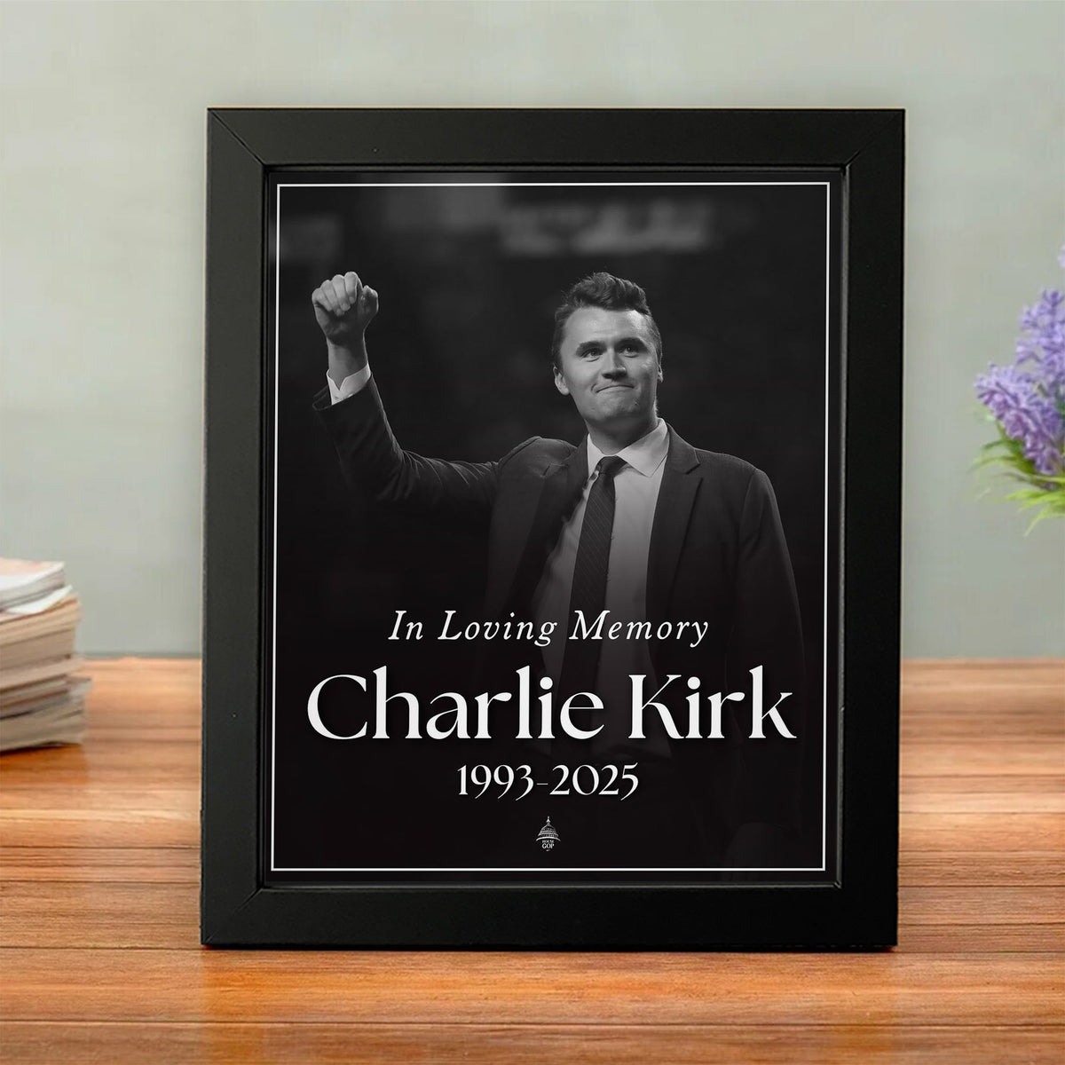 Charlie Kirk Free Speech Hero Picture Frame HO82 65804
