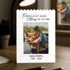 Custom Photo Forever In My Heart, Always By My Side Memorial Building Brick Block – Loss Of Dad Gift HA75 921380
