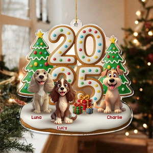Custom Acrylic Ornament - Personalized Christmas Gifts For Dog Lovers HO82 900458
