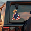 Custom Photo My Dog, Cat Loves America 250 Patriotic Car Window Decal Sticker HA75 920222