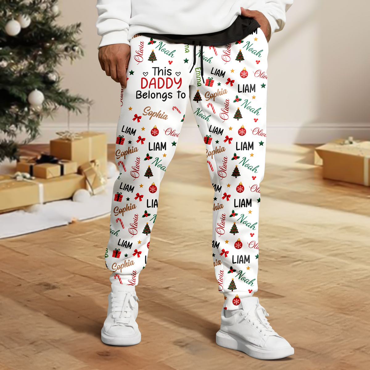 Custom Name This Mommy Daddy Belongs To Sweatpants, Unique Gift for Family LM32 670391
