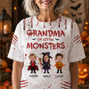 Custom Face Kid Grandma Of Little Monsters Personalized 3D Shirt Halloween Birthday Gifts For Mom, Grandma HA75 921934