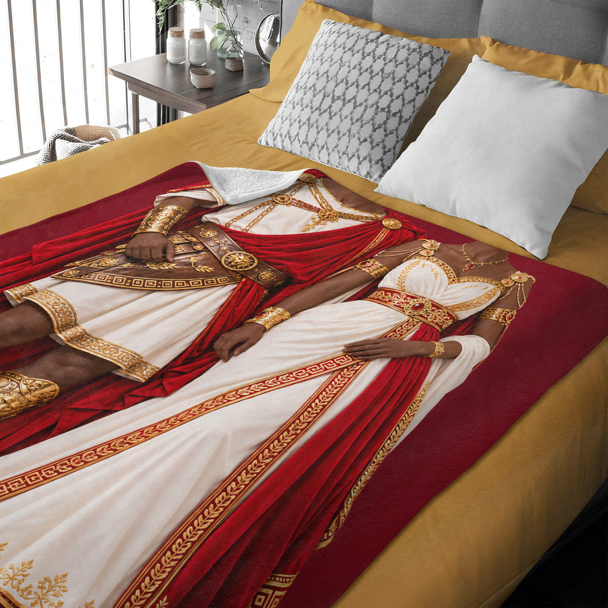 Personalized My King And My Queen Blanket, Anniversary Wedding Gifts CH07 180888
