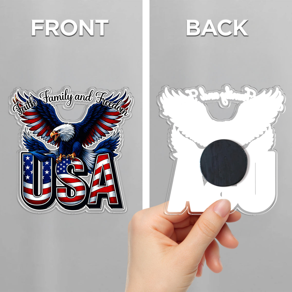 USA 250th Anniversary America 250 1776-2026 Eagle Us Flag Acrylic Magnet HA75 898752