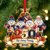 Personalized 250 Years Of Freedom Family Snowman Patriotic Acrylic Ornament Christmas Gift HA75 919382