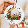 Personalized Dumpling Squishy Ceramic Ornament, Fun Family Christmas Gift HO82 903656