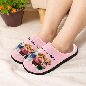 Custom Dog Photo Slippers Christmas Gift For Dog Lovers TH10 896773