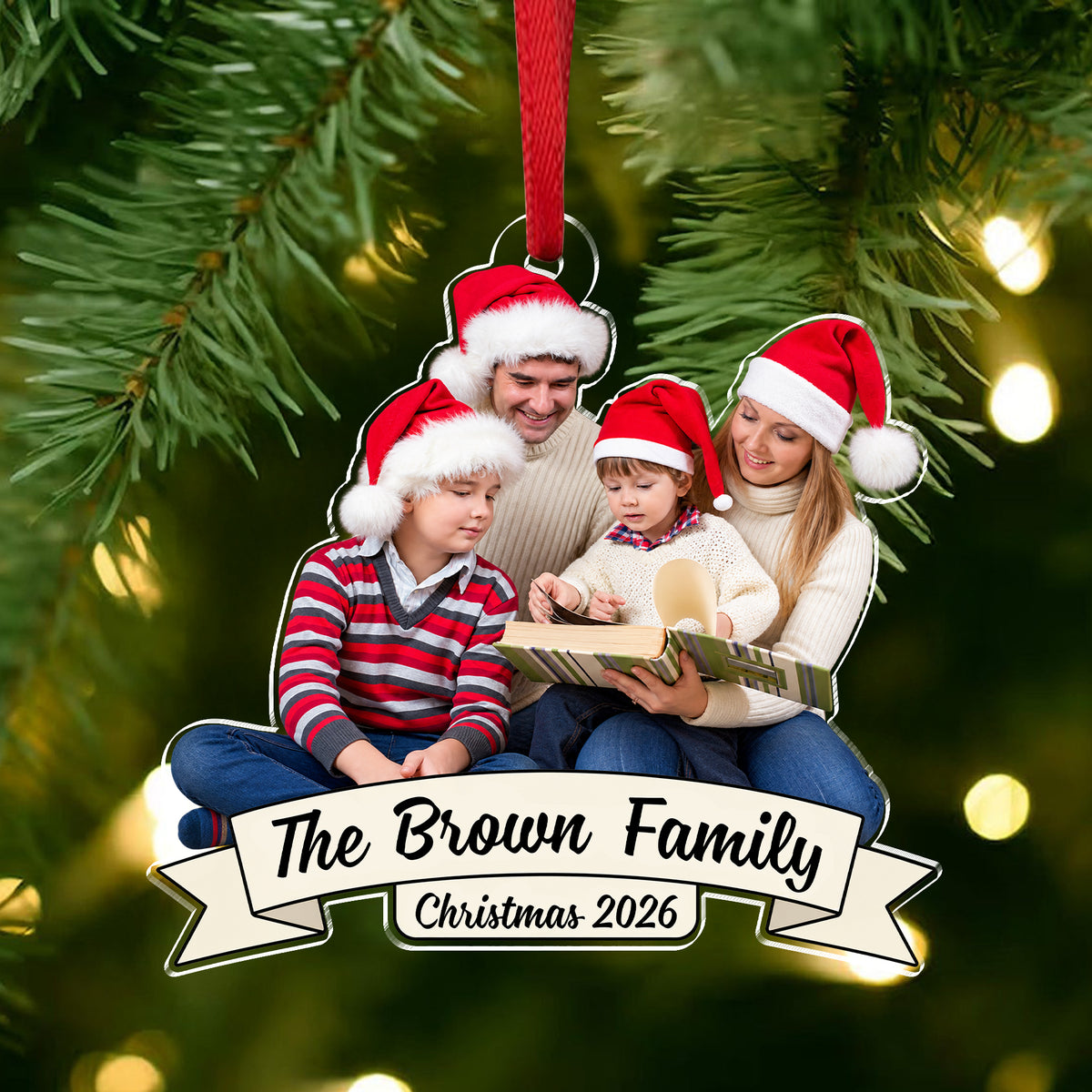 Personalized Family Christmas Ornament - Custom Acrylic Gift TH10 171269