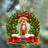Personalized Dog Cat Photo Christmas Wreath Acrylic Ornament LM32 670365