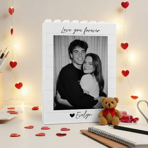 Custom Couple Photo Forever Together Love Keepsake Building Brick Blocks LM32 899159
