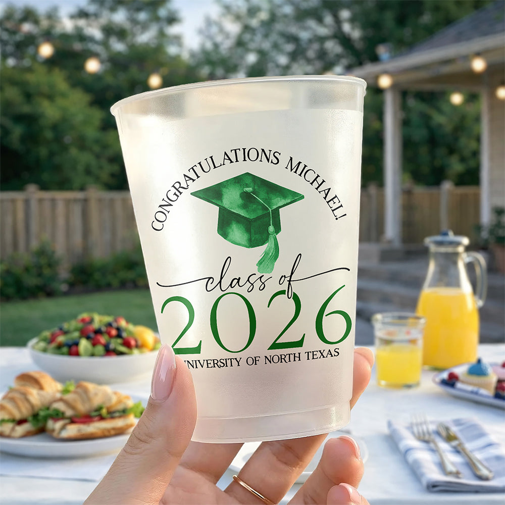 Custom Name Congratulations Class Of 2026 Graduation Party Cups TH10 169675