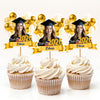 Custom Photo Graduation Cupcake Topper Class Of 2026 – Personalized Party Decoration CH07 910260