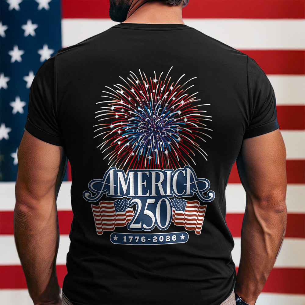 America 250 Firework Back Shirt TH10 894639