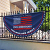 Custom Family Name USA 250th Anniversary Non-Pleated Fan Flag HA75 920290