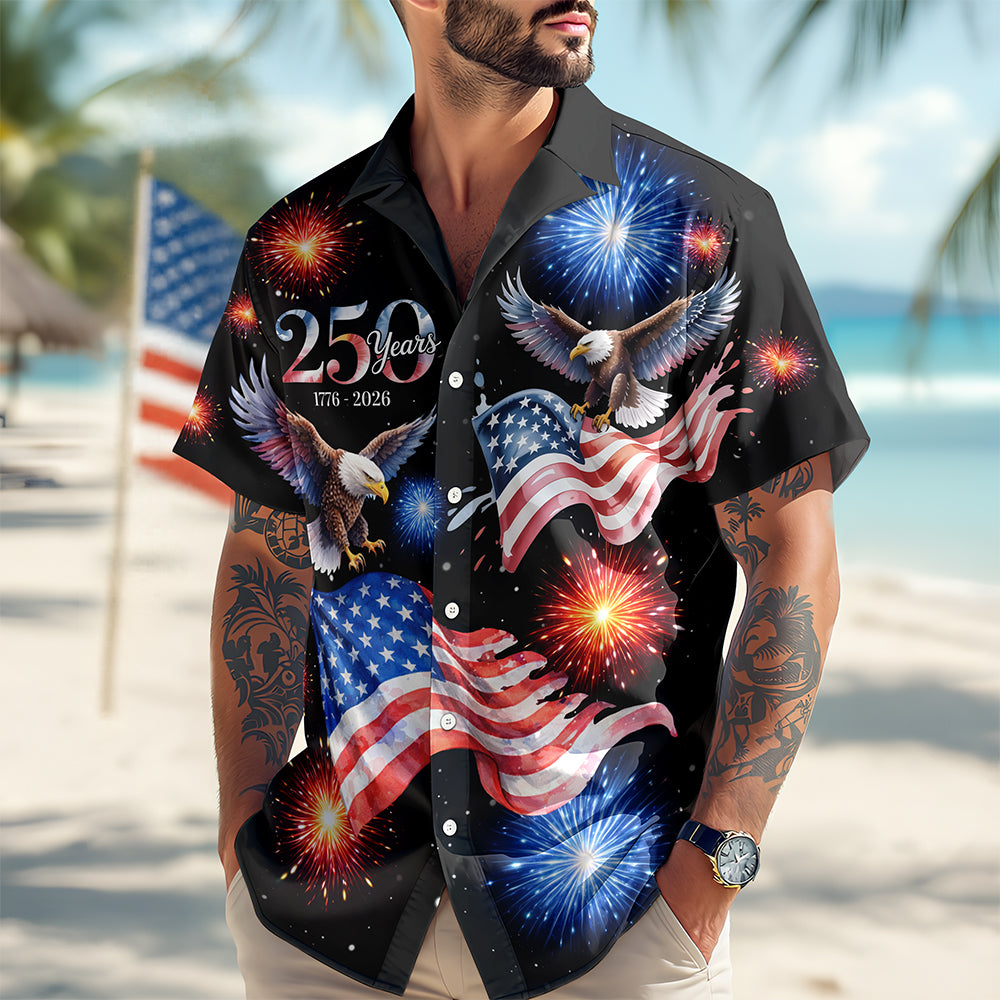 250 Years 1776 - 2026 Patriotic Eagle Hawaii Shirt HA75 920158