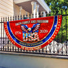 Custom Family Name Faith Family And Freedom 1776-2026 Non-Pleated Fan Flag TH10 898993