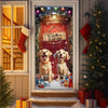 Custom Cute 3D Dog Welcome To Our Home Christmas Decoration Door Cover HA75 898086