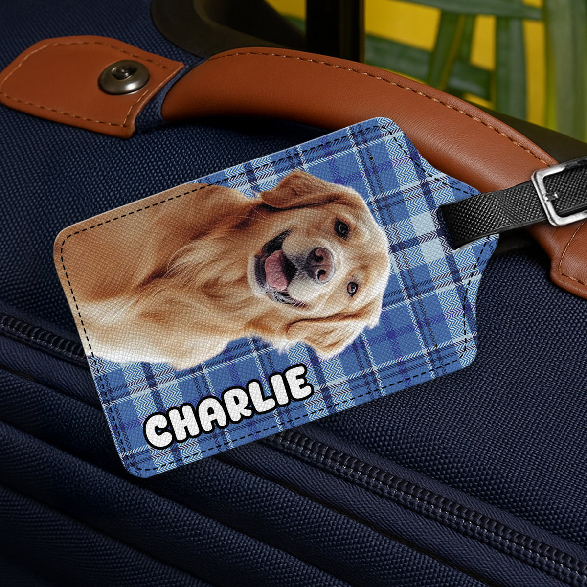 Custom Pet Photo Personalized Luggage Tag For Dog Cat Lovers HA75 892660
