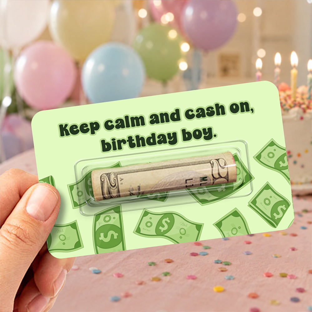 Personalized Happy Birthday Money Holder Card, Creative Cash Gift for Family & Friends LM32 669713