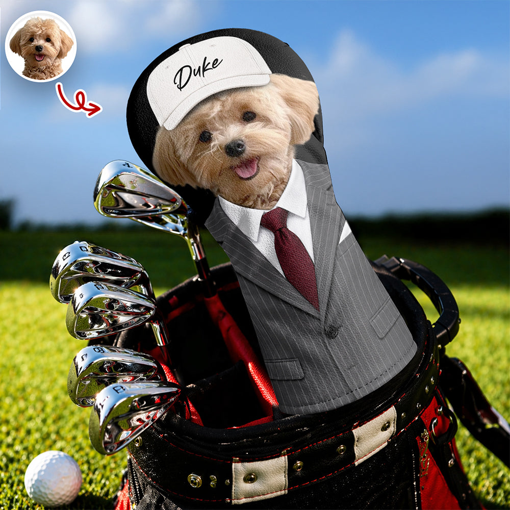 Custom Photo Dog in Suit Golf Head Cover Gift For Dog Lovers HA75 921312