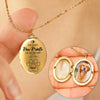 Custom Pet Photo You Left Paw Prints On My Heart Memorial Locket Necklace LM32 893323
