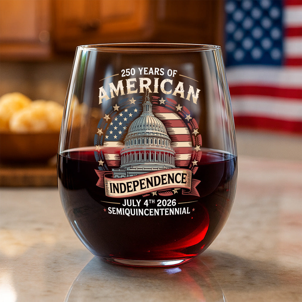 250 Years Of America Wine Glass TH10 894659