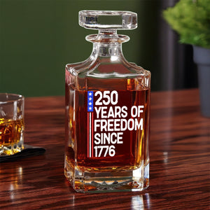 250 Years Of Freedom 250th Birthday America Flag 4th Of July Decanter HO82 894802