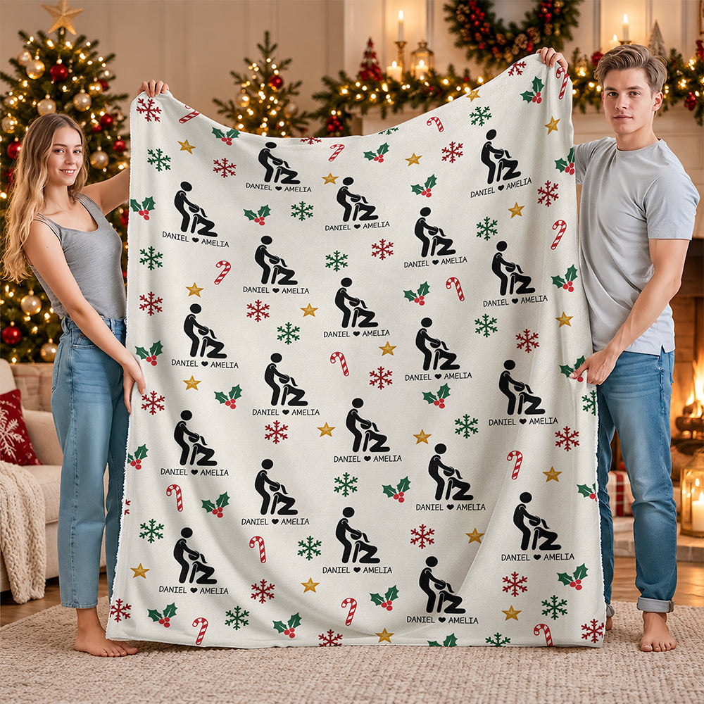 Personalized Funny Adult Blanket, Novelty Gift For Couples TH10 171073