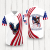 Custom Name American Pride Patriotic 250th Anniversary Eagle Polo Shirt CH07 911088