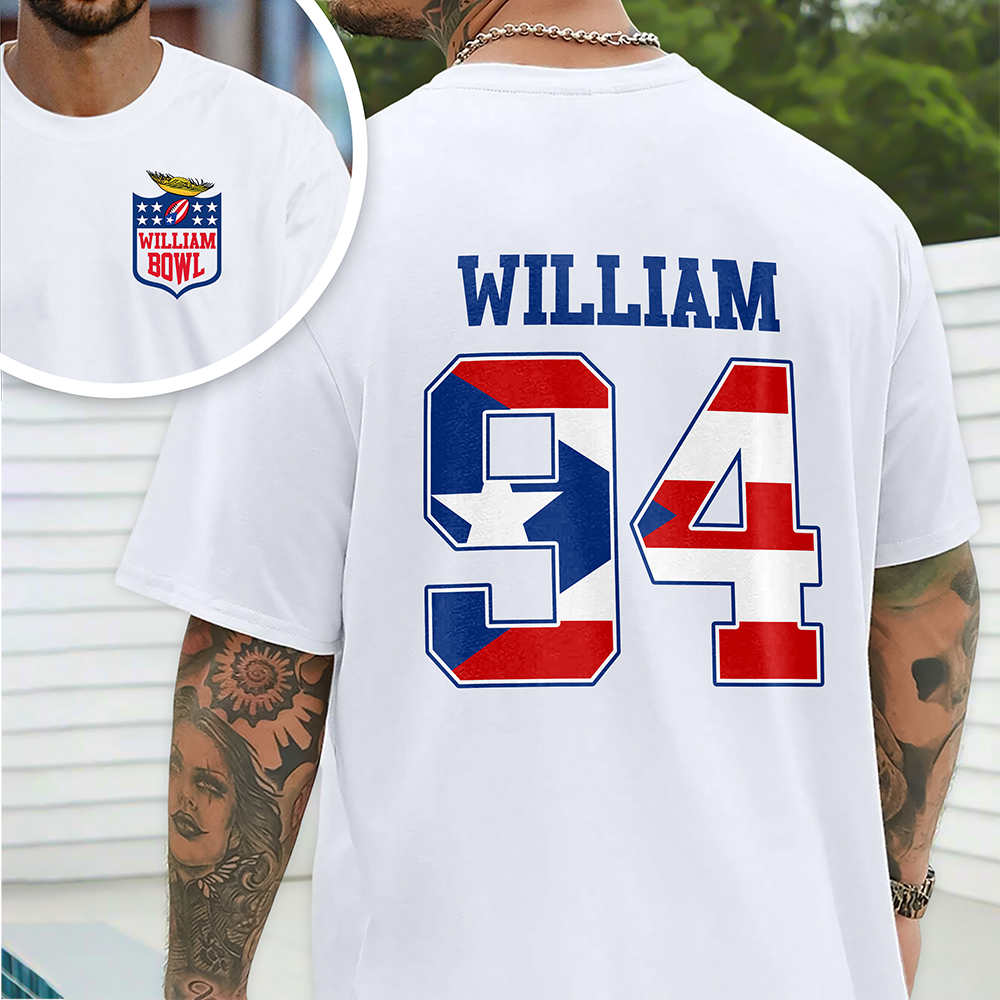 Custom Name LX Bunny Bright Front And Back Shirt Gift For Football Lovers HO82 901046