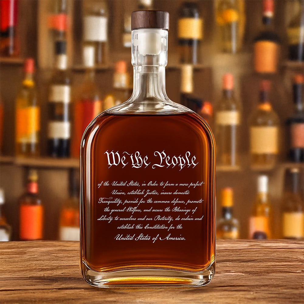 We The People Sympathy Quote For 250 Years of Freedom Whiskey Bottle LM32 895481