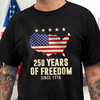 America 250th Anniversary 1776 2026 America 250 Years of Freedom Dark Shirt CH07 896670