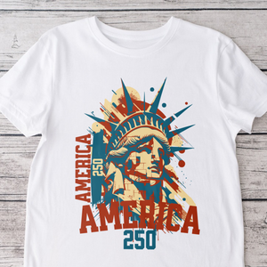 New! America 250 USA Freedom Liberty America 250 Anniversary Bright Shirt HO82 894556