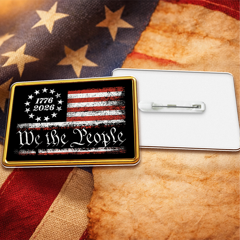 We The People 1776-2026  - USA Flag Acrylic Pin HA75 920958