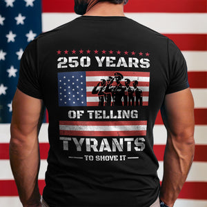 250 Years USA 250th Anniversary America Celebration Back Side Dark Shirt CH07 896740