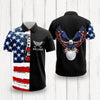 Personalized Name Golf Man American Flag Polo Shirt For Golfer LM32 899087