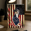 Custom Dog Photo American Patriot Building Block HA75 920522
